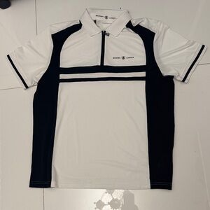 Bogner White and Black Polo Shirt
